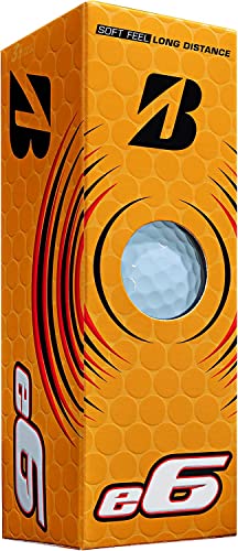 Bridgstone E6 Long Distance Golf Balls for Beginners at the Driving Range and Golf Courses (Max Distance, Easy Trajector