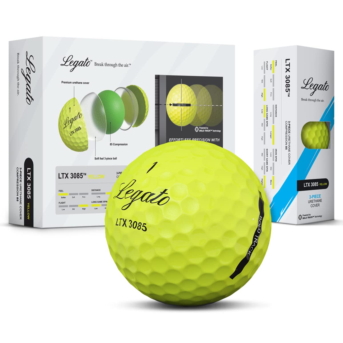 Legato Golf Balls LTX3085 for Golfers Struggling to Break 90
| Legato Golf Balls LTX3085 with Maximized Distance and So