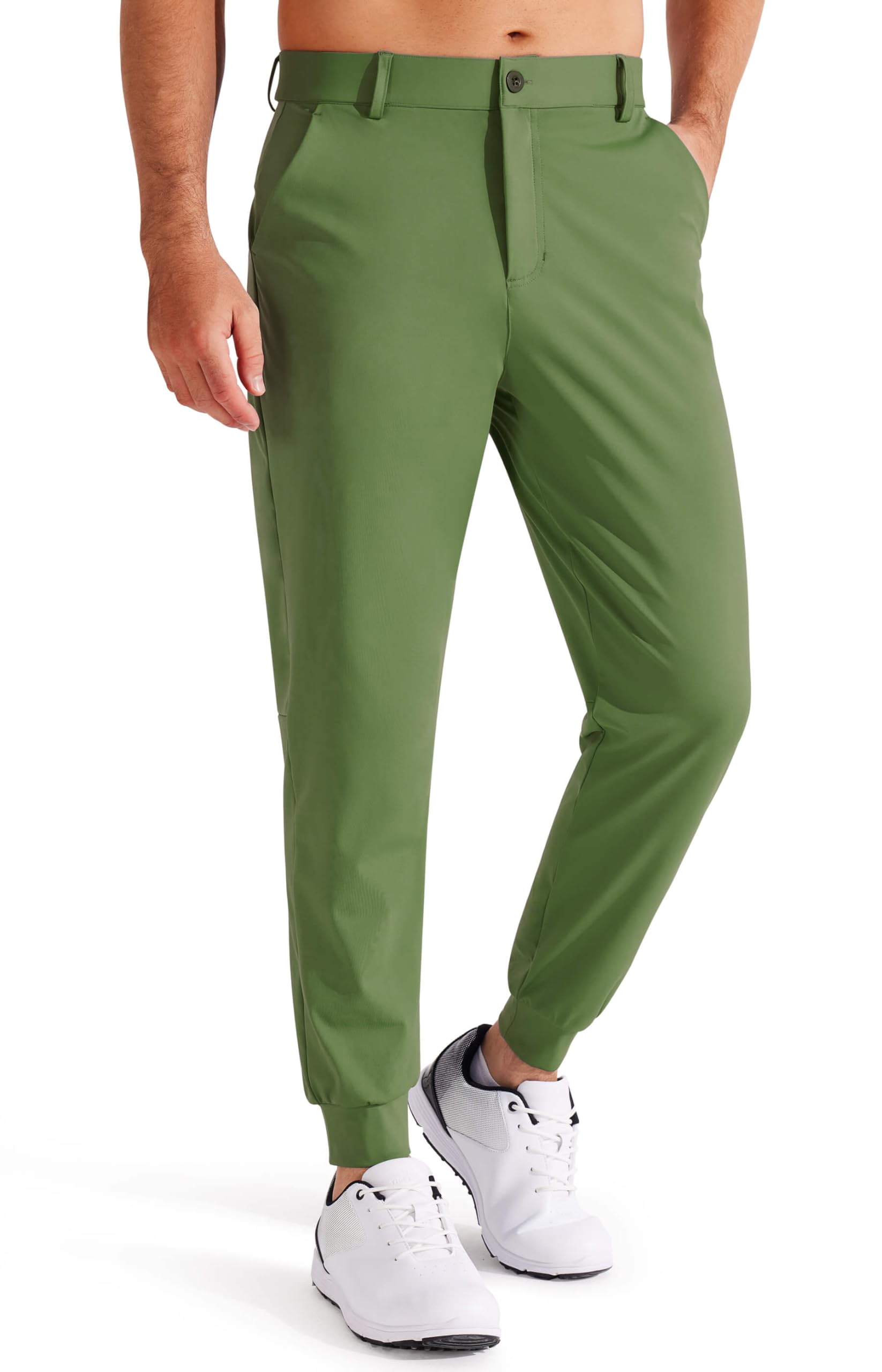 Libin Men's 4-Way Stretch Golf Joggers with Pockets Global Recycled Standard  
Libin Men's Slim Fit Golf Joggers Pockets
