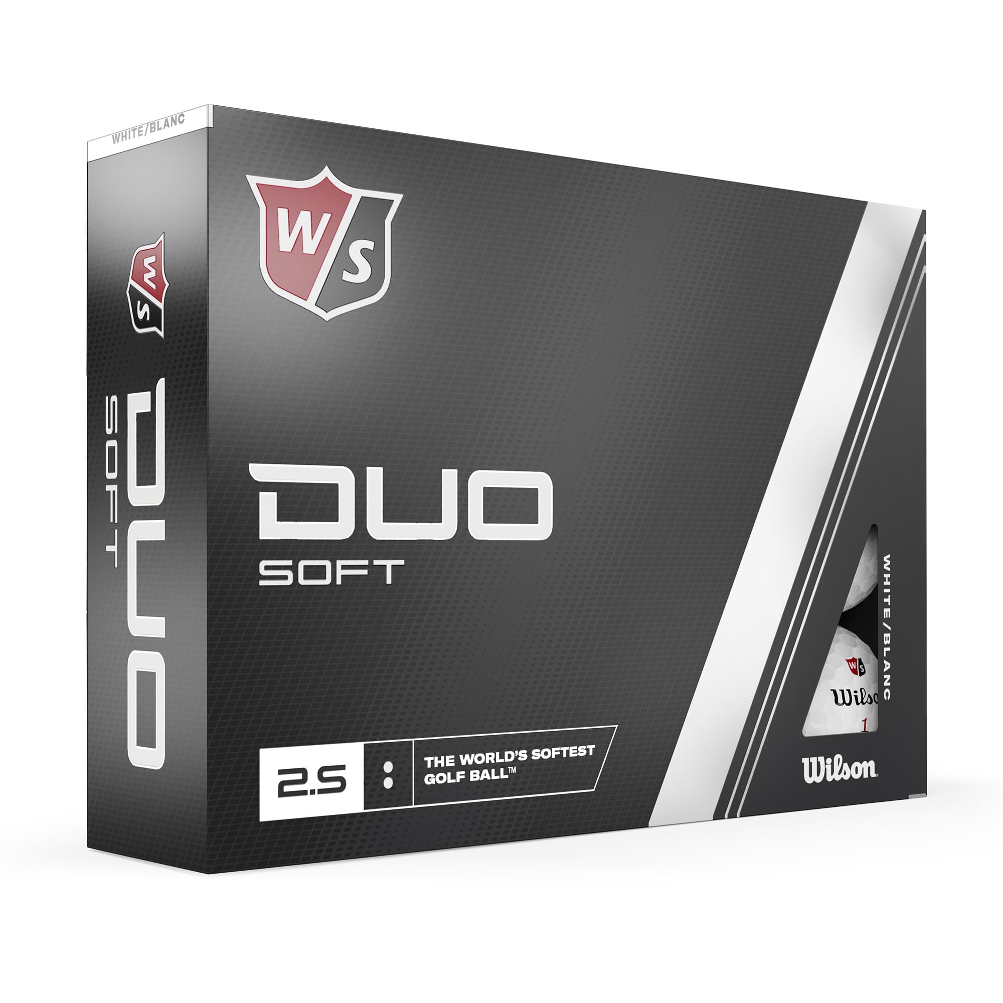 Wilson Staff 2023 Duo Soft Golf Balls for Beginners - Practice Drills - Pack of 12