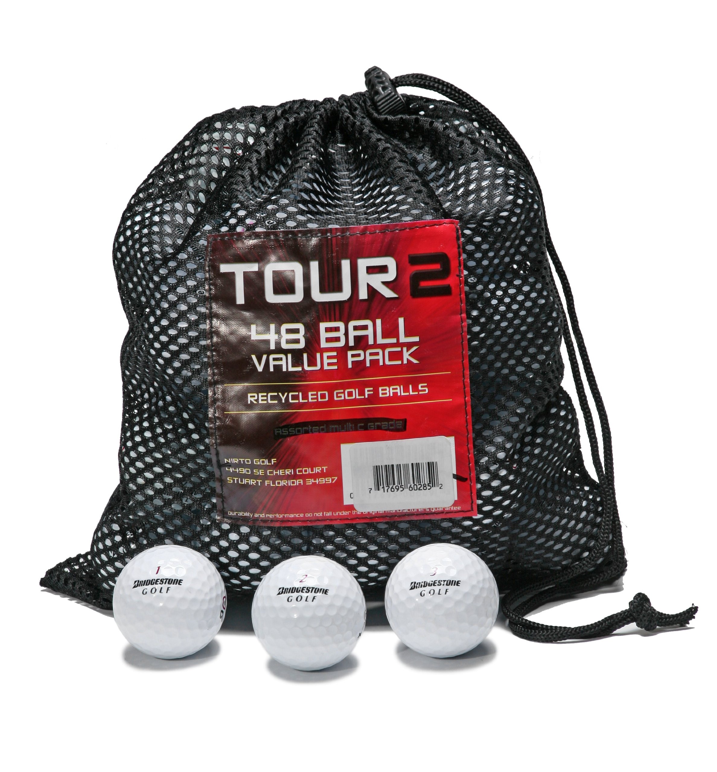 Assorted Bridgestone B Grade Recycled Golf Balls for Beginners (Value Pack of 48)
| Assorted Bridgestone B Grade Recycl